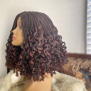 Braided curly wig
